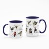 TazaA 11 15 Oz Azul Taza Aves