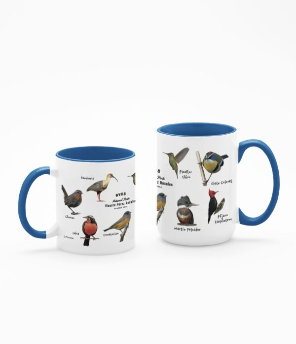 TazaA 11 15 Oz Celeste Taza Aves
