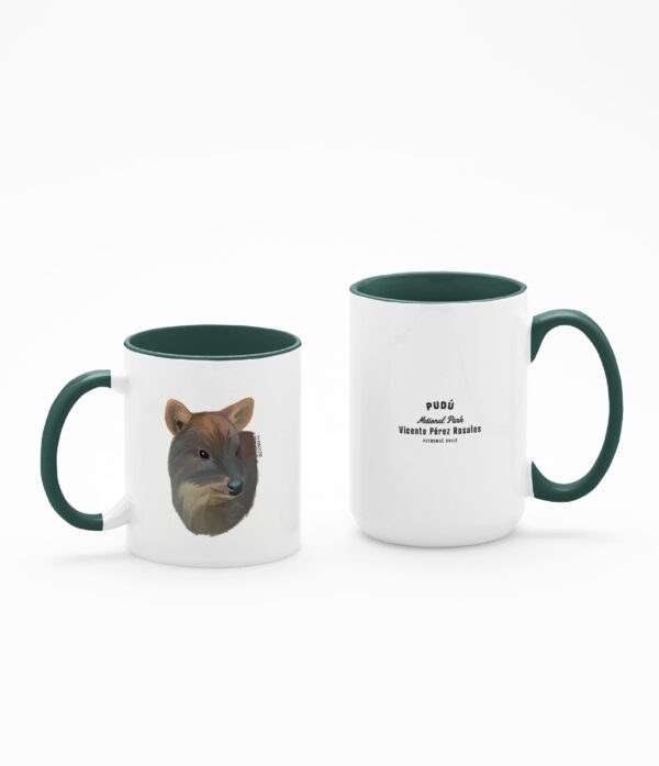 TazaP 11 15 Oz Verde Taza Pudú