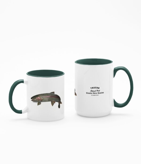 TazaT 11 15 Oz Verde Taza Trucha